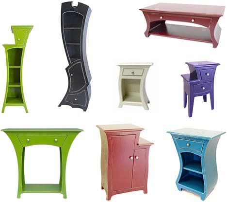 surreal colorful wood furniture designs1 Funky Furniture