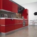 Red kitchen Red kitchen