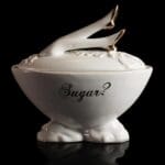 Blaue Blume Gold Shoes Sugar Bowl