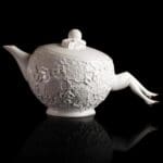 Blaue Blume Gold Shoes Tea Pot