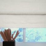 Chenille Winter Frost Roman Blind