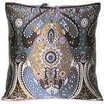 Michele Varian Boho Charmeuse Silk & Sequin Cushion