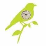 Silhouette bird clock