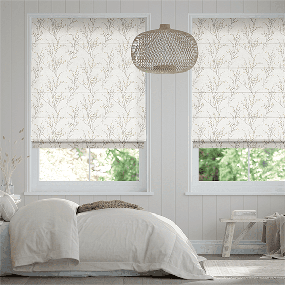 floral roman blinds