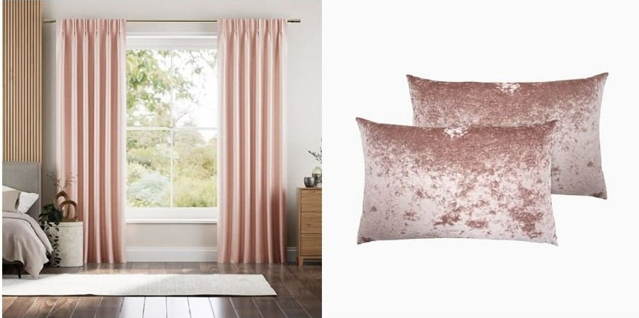 Barbiecore curtains and cushions