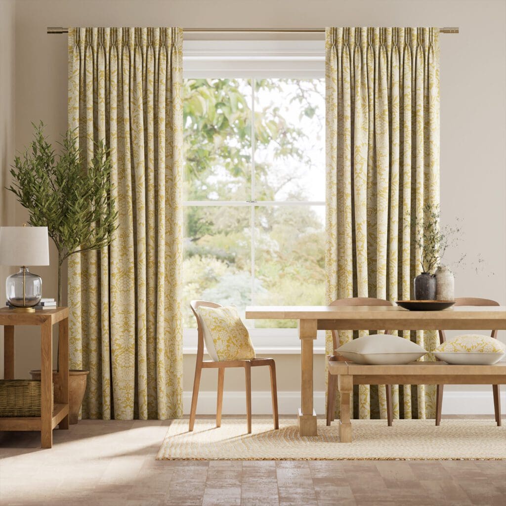 Double Pinch Pleat Curtains - Contemporary - Living Room - London