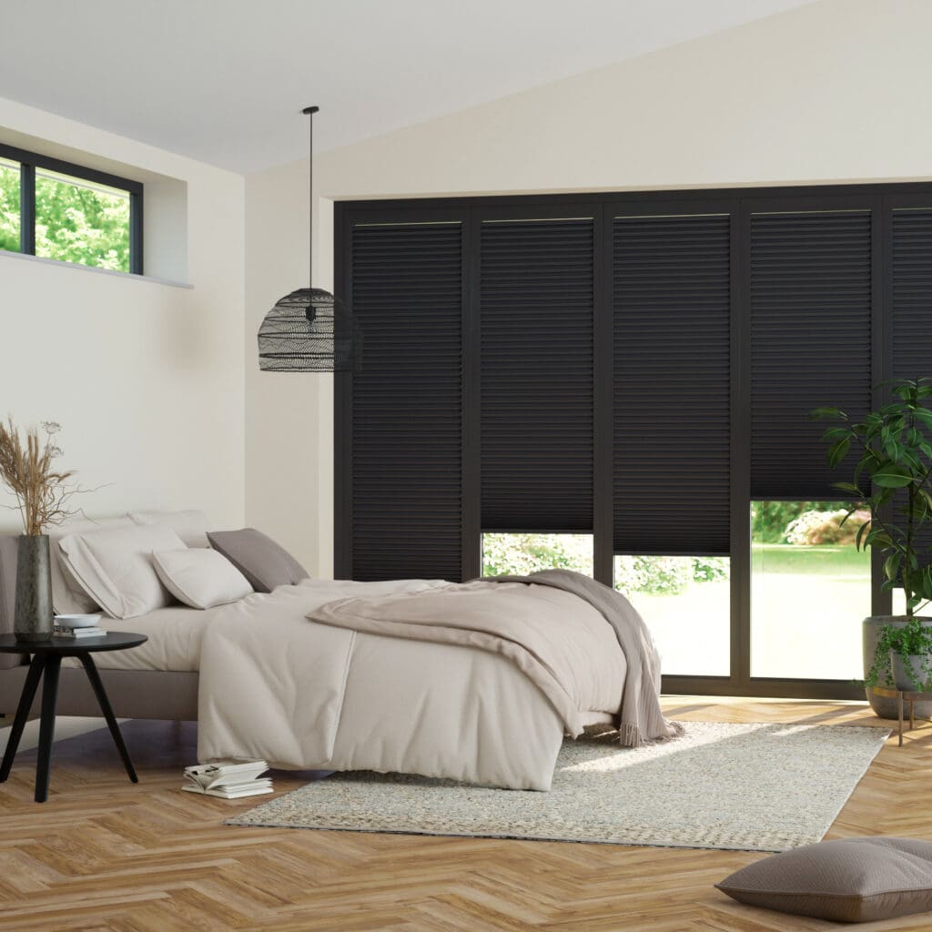 BiFold ClickFIT DuoShade Obsidian Pleated Blind
