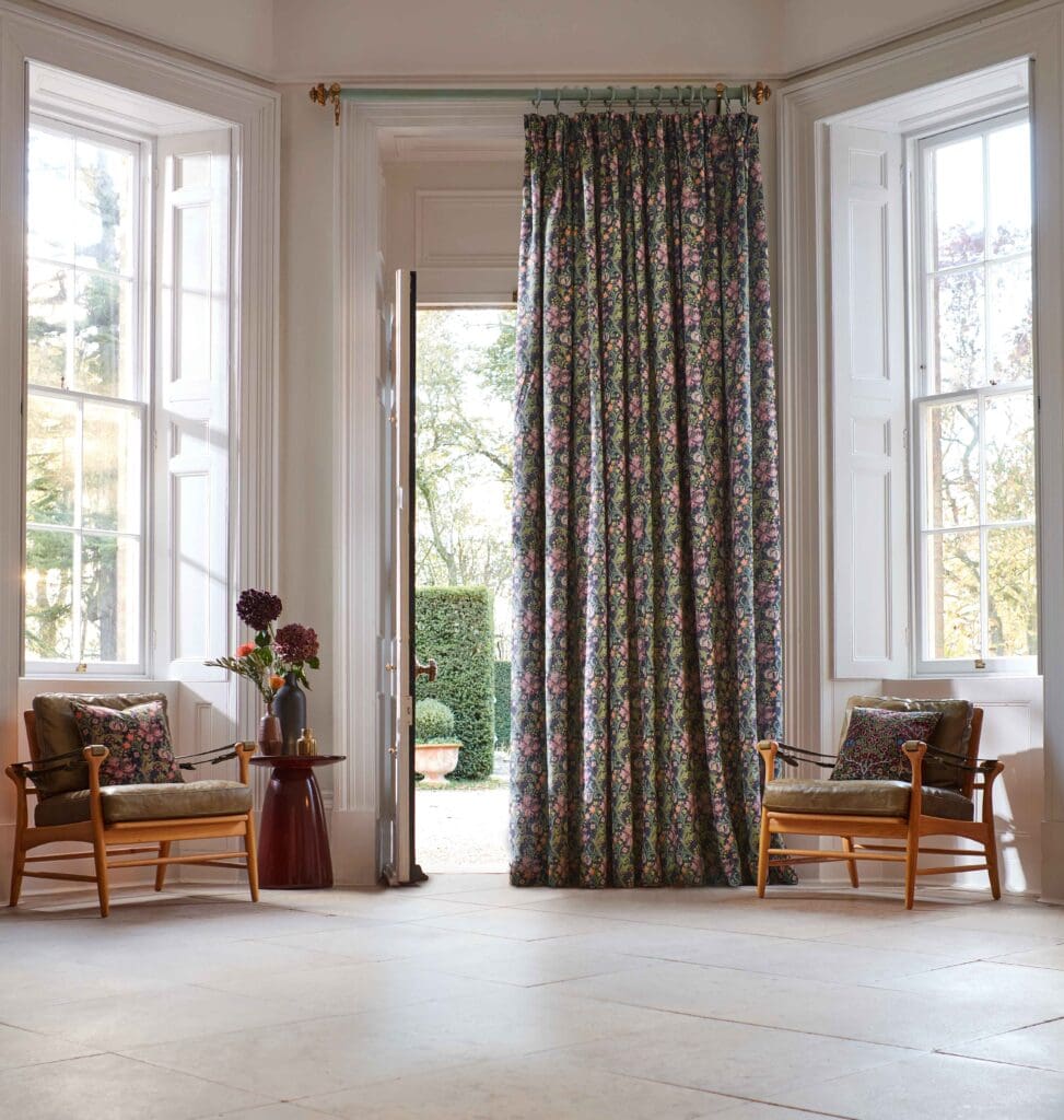 William Morris Golden Lily Dusk Curtains designed in collaboration with the V&A