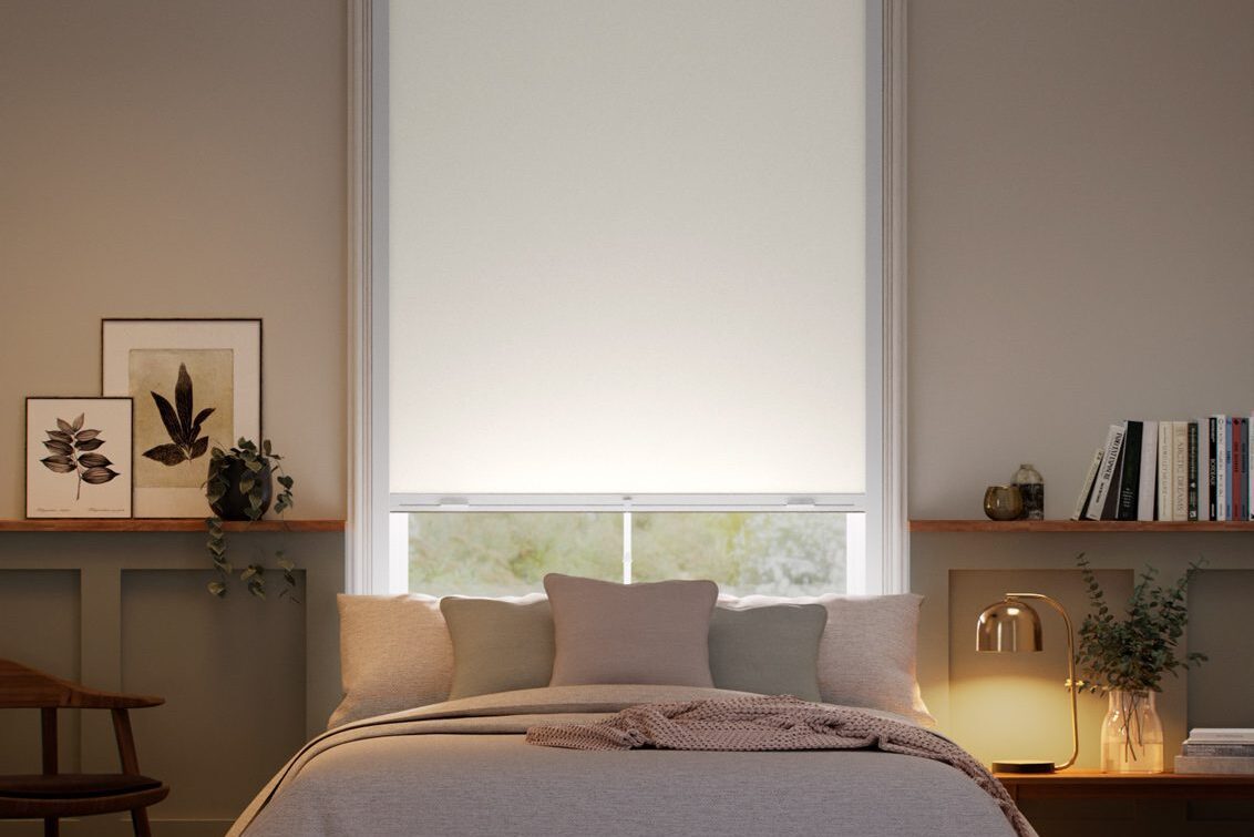 Click2Shade Complete Blackout Titan Cream Roller Blind
