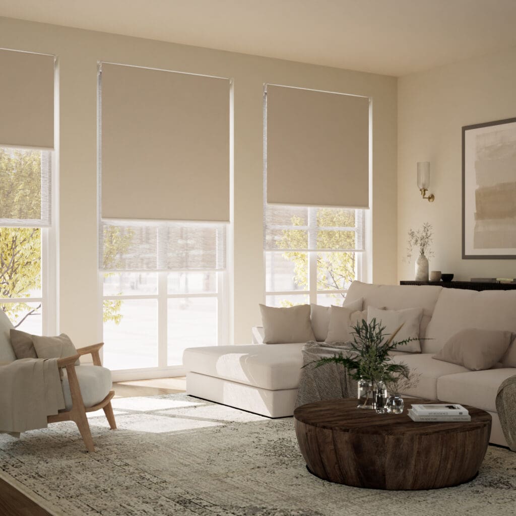 Alia Sepia Double Roller Blind