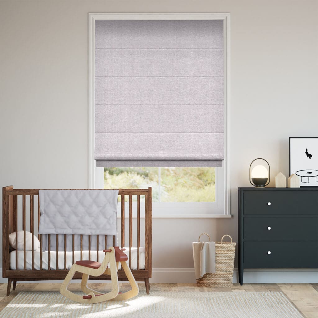 Liliana Dusty Lavender Roman Blind