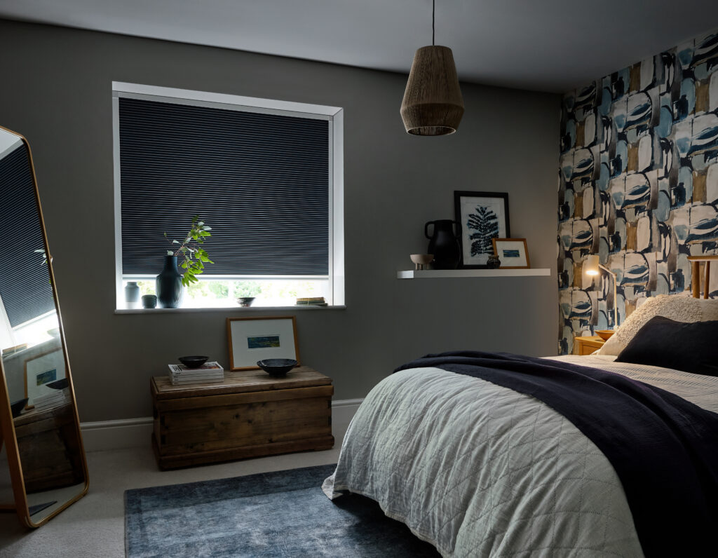 MaxShade Complete Blackout Denim Thermal Blind