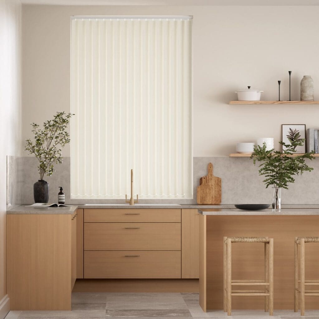 PVC Blackout Fawn Vertical Blind