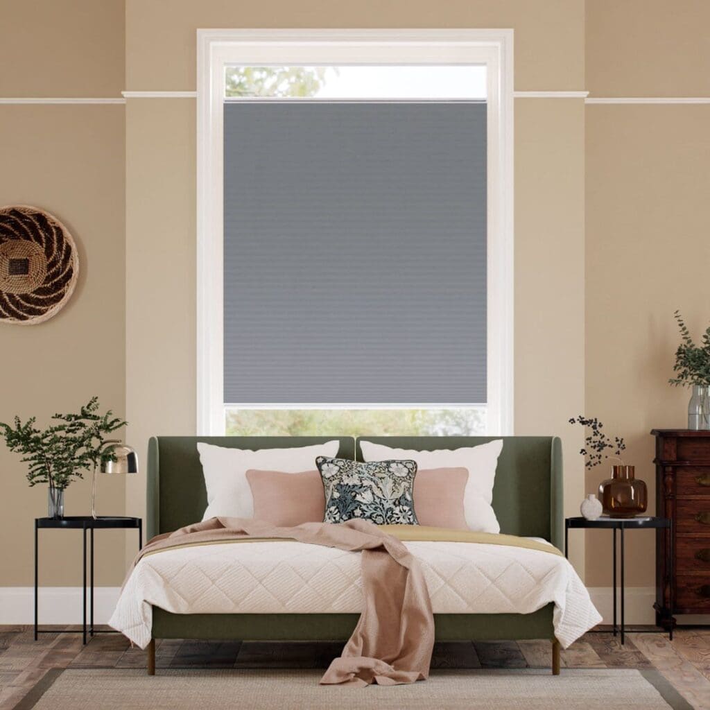 Stick2Go DuoShade Slate Blue Thermal Blind