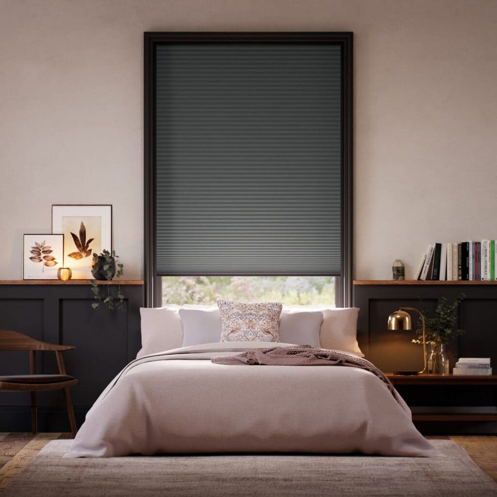 TotalShade Blackout Cliffside Grey Pleated Blind