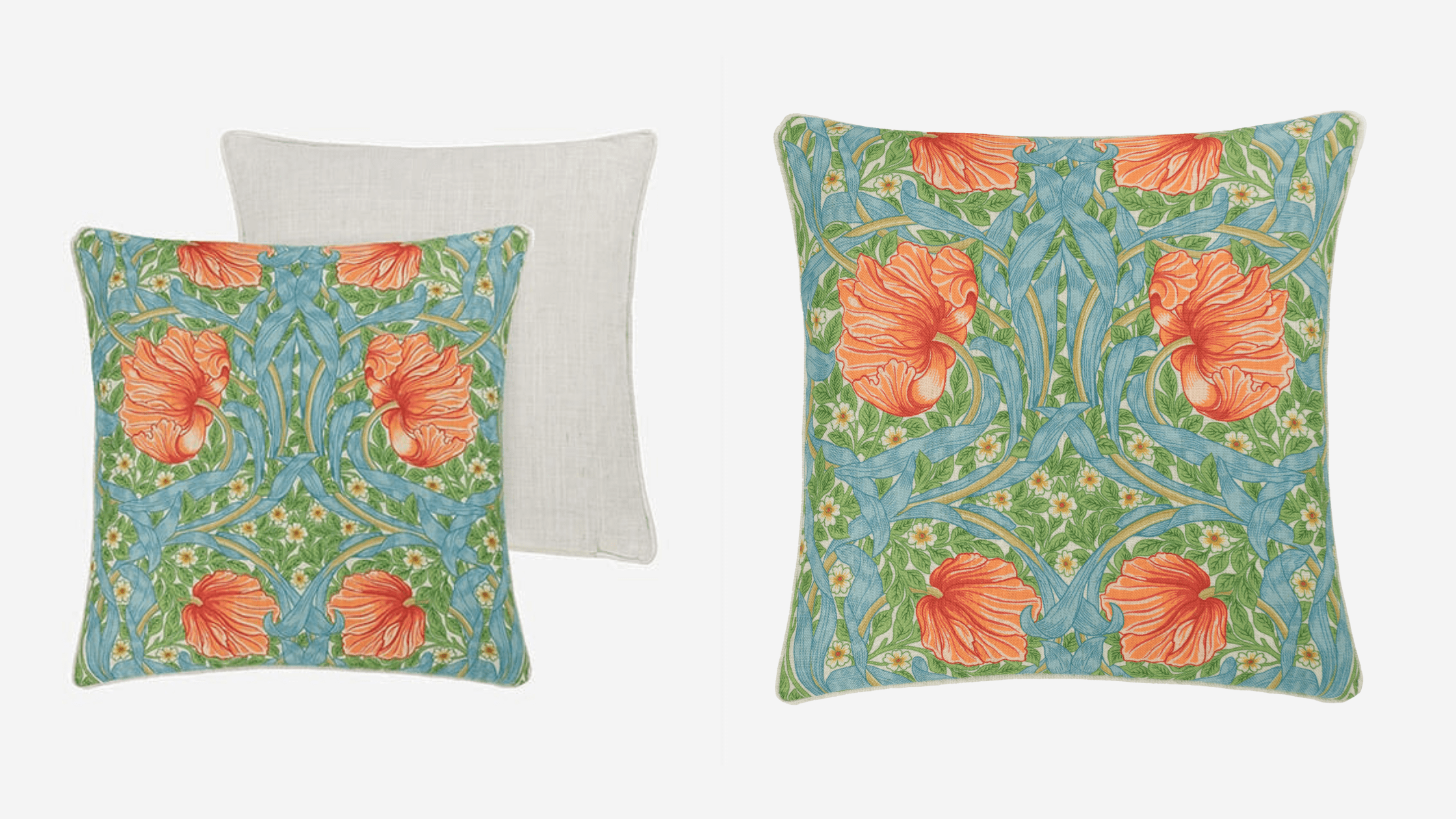 William Morris Pimpernel Clementine Cushions